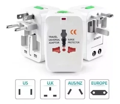 Adaptador Universal Enchufe Ficha Compatible 6 Continentes