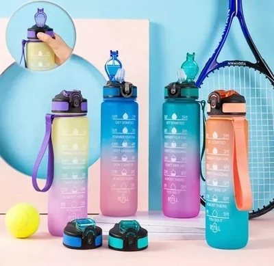 Botella De Agua Deportiva Motivacional 1 Litro
