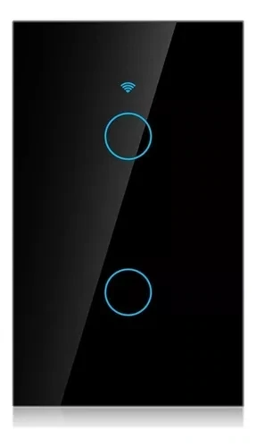 Interruptor Luz 2 Banda Táctil Tuya Smart Wifi Con Neutro