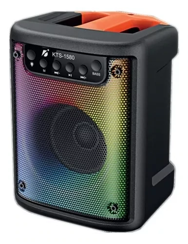 Mini Parlante Caja 3&#39;&#39; Luces Led Rgb Bluetooth Tarjetas Aux