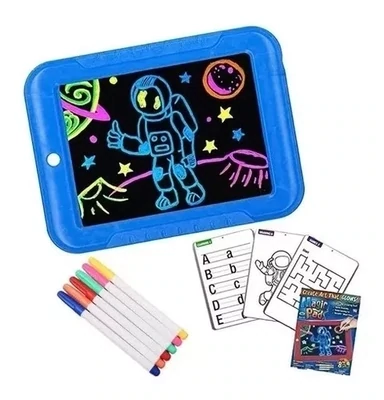 Pizarra Mágica Didáctica Infantil Tablet Led Niños 3d