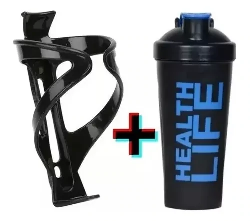 Porta Caramañola Bici + Botella Hidratación Deportiva 600ml