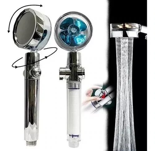 Duchero Con Cabezal Rotación 360° Ventilador Alta Presión