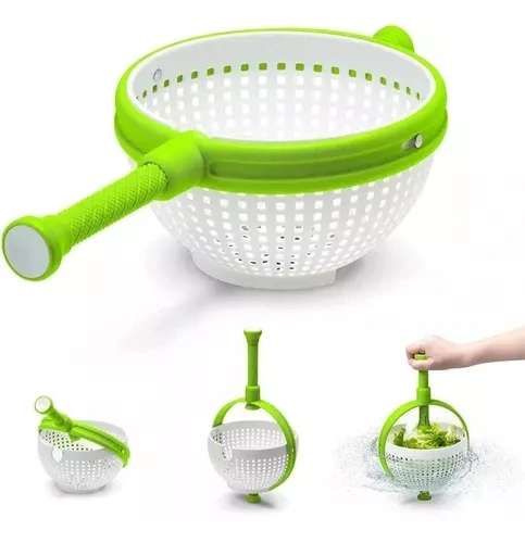 Práctico Centrifugadora Escurridor De Vegetales Manual