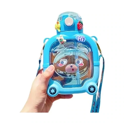 Botella Infantil Con Sorbito 1l Incluye Sorbito Y Stickers.