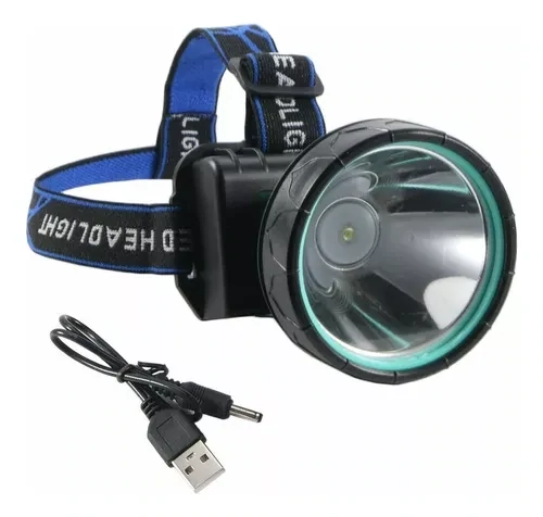 Foco Minero Frontal Recargable Usb 4 Modos Super Potente