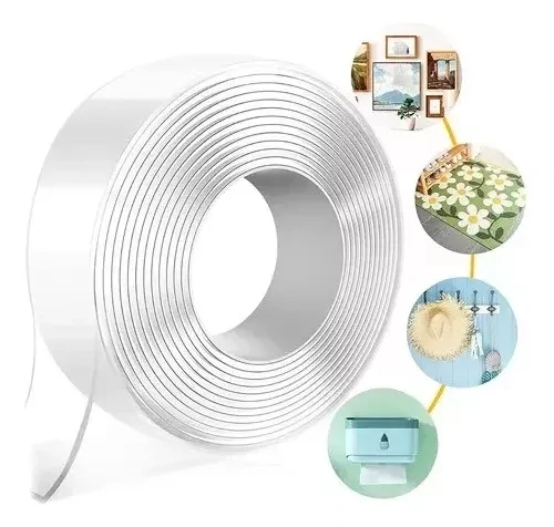 Cinta Adhesiva Mágica Doble Faz Reutilizable Nano Tape 3 M