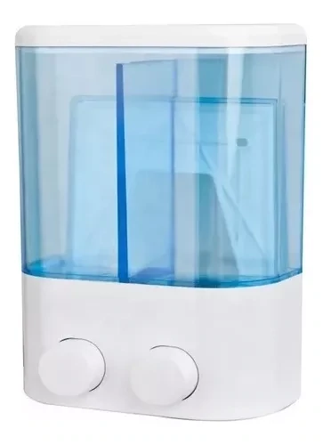 Dispensador Doble De Jabón Liquido Alcohol En Gel Sanitario