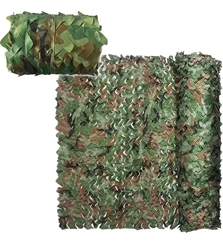 Red Malla Rectangular Calada Camuflada 3m X 2m