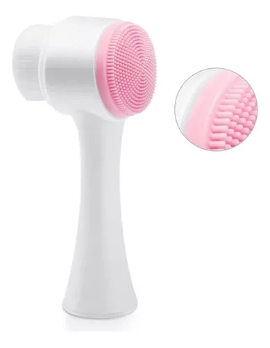 Cepillo Facial Con Masajeador De Silicona Masaje Cara Rostro