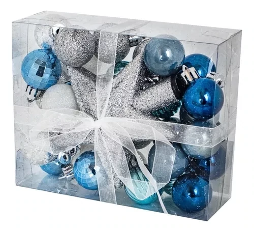 Set Adornos Navideños 30 Piezas Chirimbolos 3cm