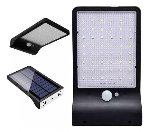Foco Led 48w Solar Con Sensor Fotocélula Y Control