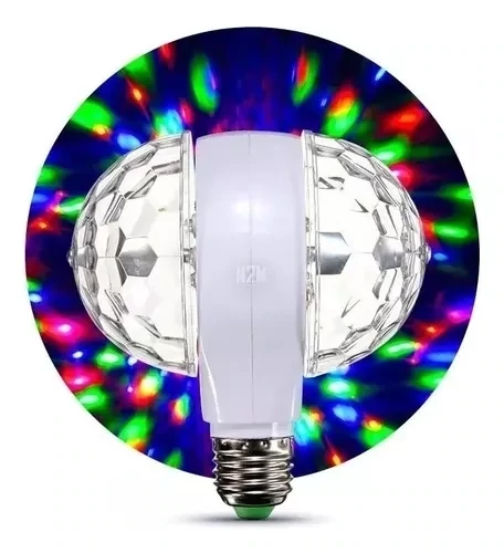 Lampara Luz Rgb Doble Tipo Discoteca Con Movimiento