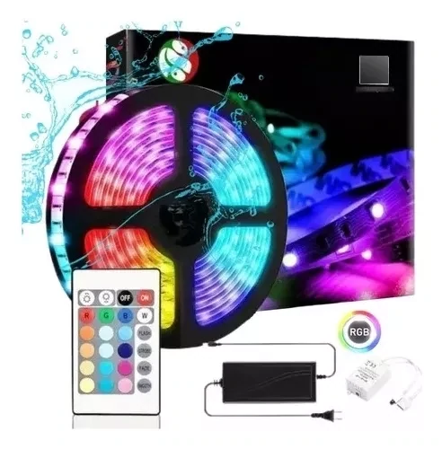 Rollo Led Rgb 5050 5mts Smart C/control Usb Y Adhesivo