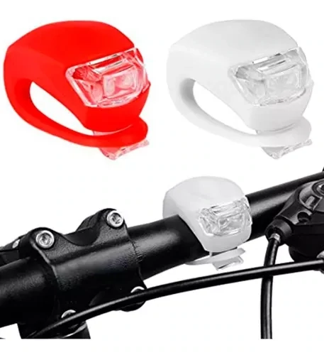 Luz Bici Bicicleta Ciclismo Silicona Delantera Y Trasera Led
