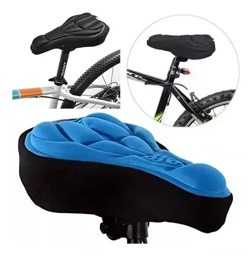 Funda Cubre Asiento Fino De Gel Silicona P/ Bici Spinning