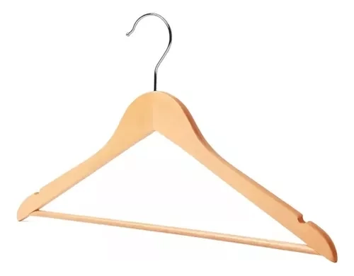 Perchas De Madera Colgar Ropa Calidad Premium