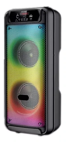 Parlante Portable Luces Led Rgb Bluetooth Fm Sd Usb 20w