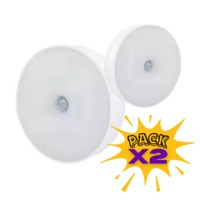 Lampara X2 Luz 6 Led Con Sensor A Pilas Para Baul Placard