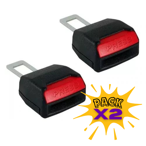 Broche Falso Cinto Cinturón Seguridad Doble Universal Auto X2