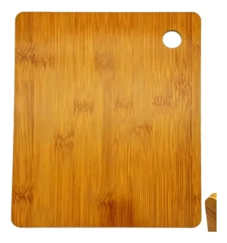 Tabla Asado Cocina Madera 30x30x Tabla De Picar De Bambú