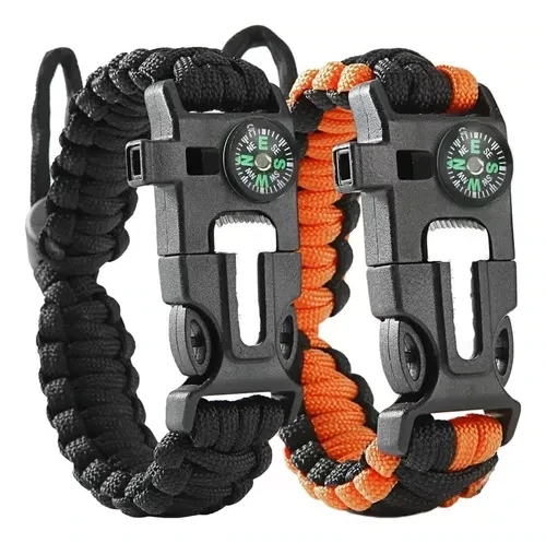 Pulsera Supervivencia Paracord Brazalete Tactico Camping