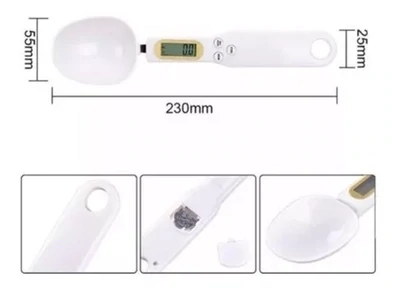 Cuchara Balanza Cocina Digital Precisión Led Pila Incluída