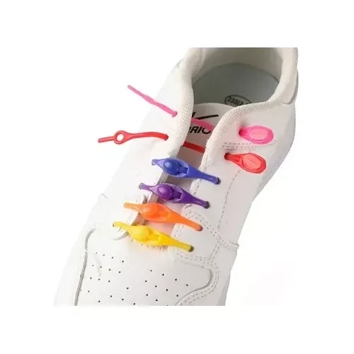 Cordones Elásticos De Silicona Para Zapatos Pack De 12 Pcs