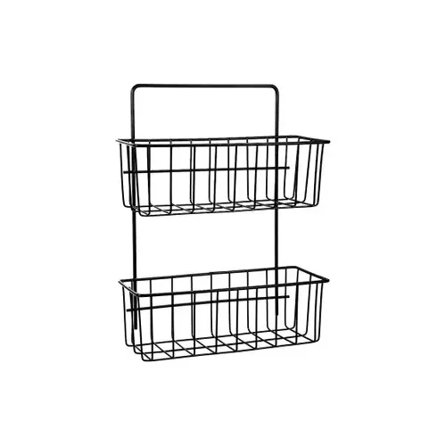 Organizador Canasto De 2 Niveles Para Colgar Adhesivo Hogar