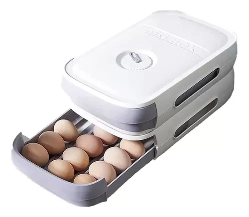Caja Organizador Para Huevos Apilables Capacidad 18 Huevos