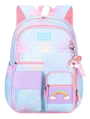 Mochila Escolar Impermeable Infantil Arcoiris