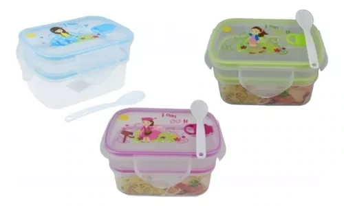 Vianda - Lunchera Infantil Con Dos Niveles Varios Colores