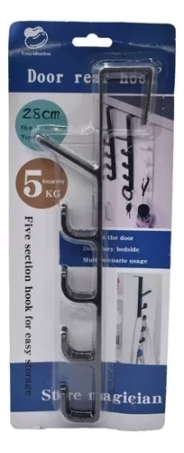 Perchero Para Puerta Gancho Plastico Rigido Vertical