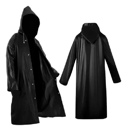 Pilot Poncho Lluvia Emergencia Impermeable Blanco Y Negro