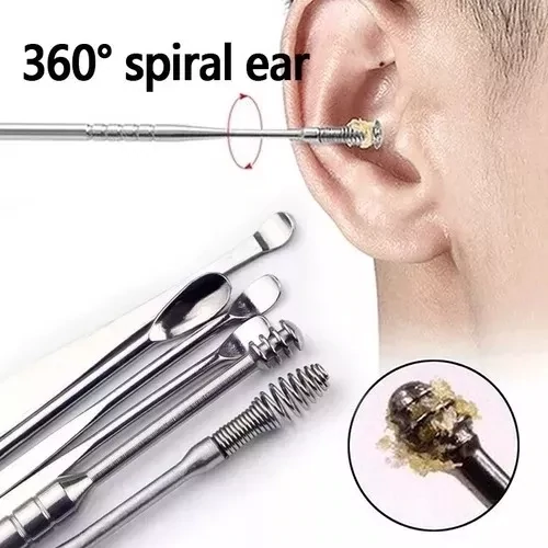 Kit De Limpieza Para Oídos En Funda 6 Piezas
