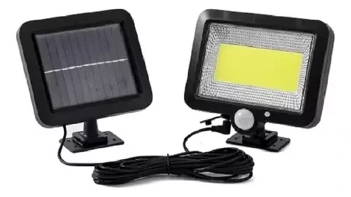 Foco Lámpara Solar Led 100w Con Sensor De Movimiento
