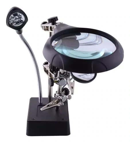 Lupa De Mesa Luz Led Y Usb Para Trabajo De Precisión