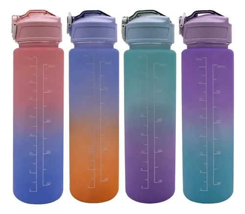 Botellas Termo De Agua Deportivo Motivador. 900ml