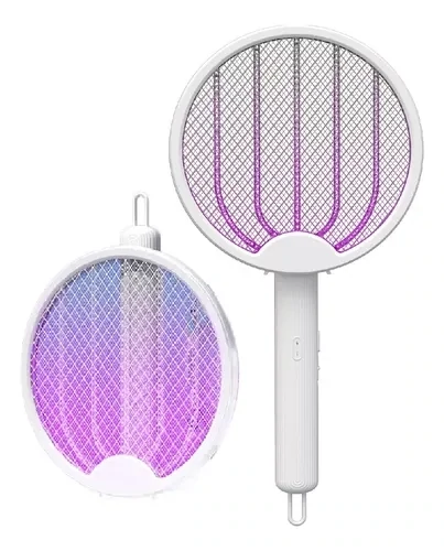 Raqueta Mata Insectos Mosquitos Plegable 2 En 1 Recargable