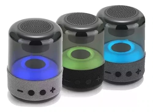 Parlante Bocina Inalambrica Transparente Rgb Z5 Luz Led