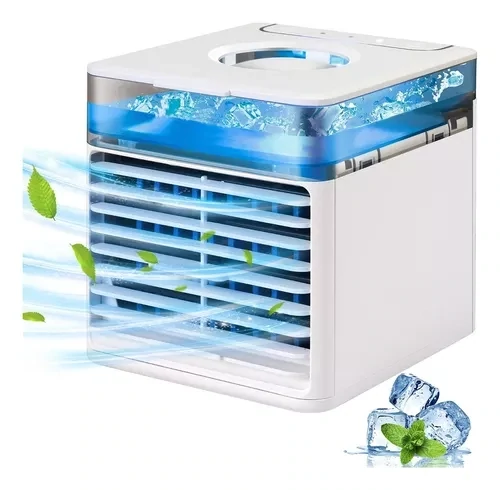 Enfriador Mini Aire Acondicionado Portatil Usb Agua Hielo