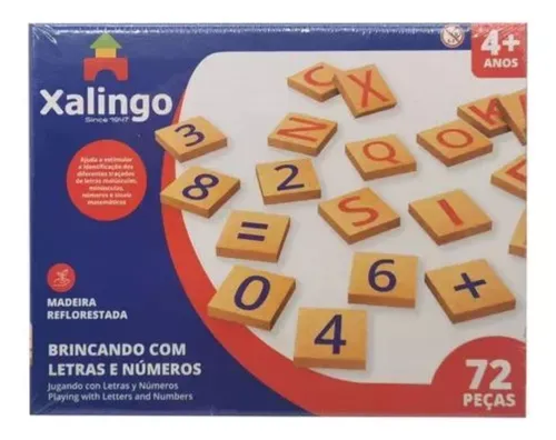 Letras Y Números De Madera 72 Piezas Didactico Para Niños