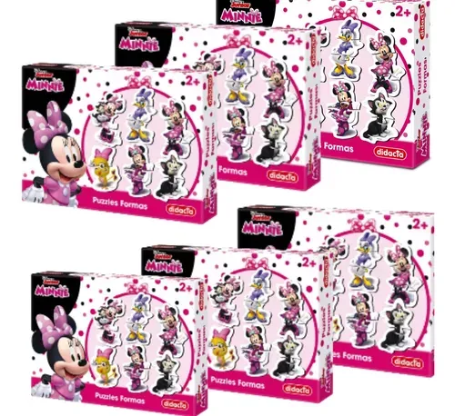 Puzzle Minnie De Niños Formas Didacta X 6 Cajas