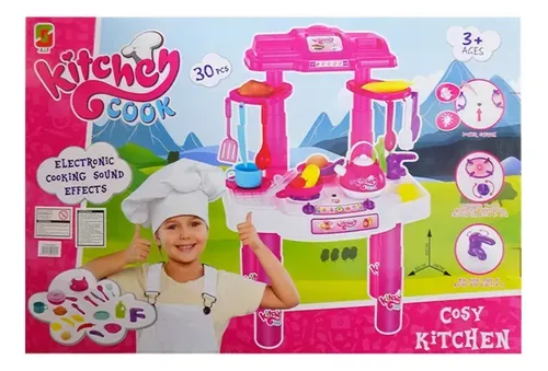 Cocina Con Luz Y Accesorios 30 Piezas