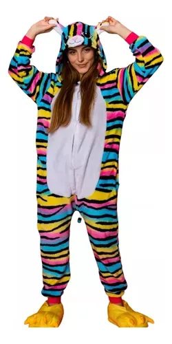 Pijama Adulto Multicolor Pijamas Gato Enteros De Plush.