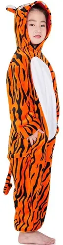 Pijamas Enteros De Plush Pijama Tigre Para Niños