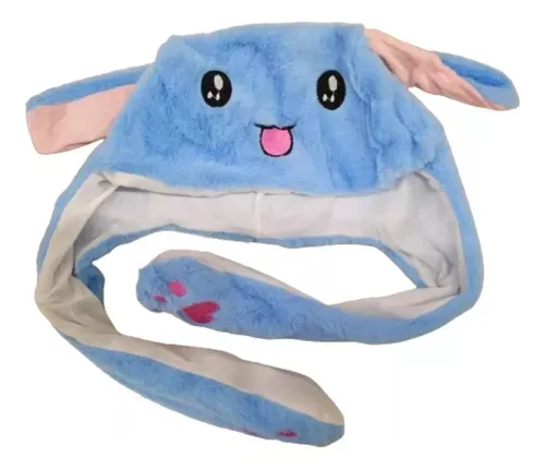 Gorro De Animalito Conejo Con Luz Y Movimiento Hecho D Felpa