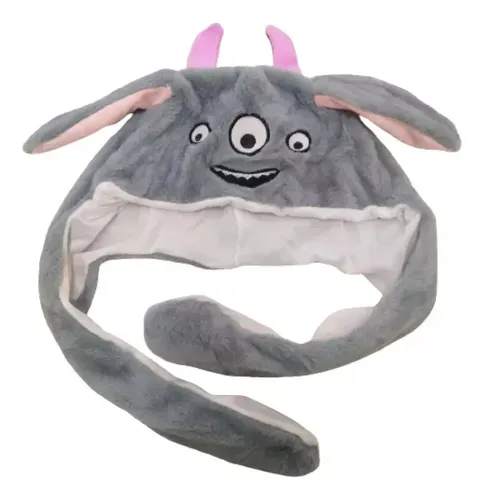 Gorro Forma Monstruo Con Luz Y Movimiento Felpa Suave