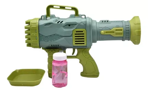 Pistola De Burbujas De Jabón De Dinosaurio 32 Agujeros