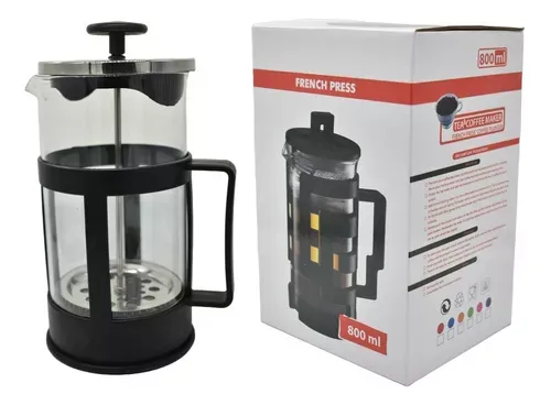 Cafetera Prensa De Té Y Café Con Tapa De Metal 800 Ml